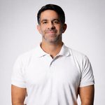 Luis checo in a nice white golf shirt